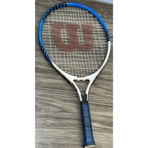Wilson Federer 23 Edition Tennis Raquet 3 5/8 Black Blue White